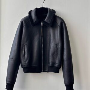 Theory Shearling Bomber Jacket- Women